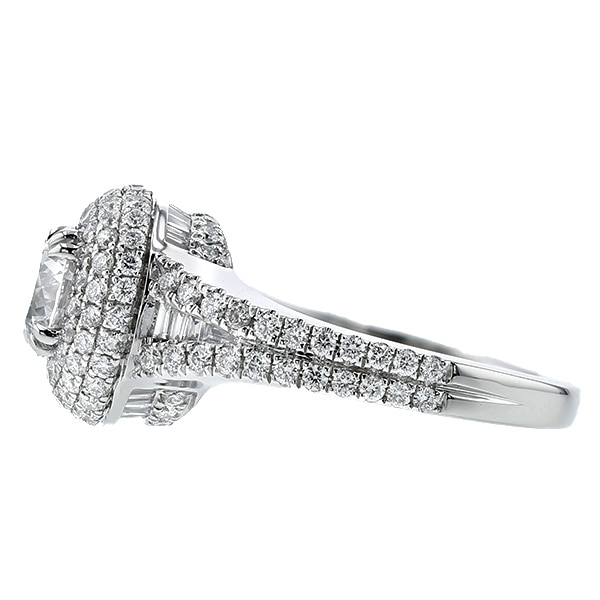 ダイヤモンド リング 1.03ct D IF 3EX 脇石1.15ct(Total) プラチナ GIA