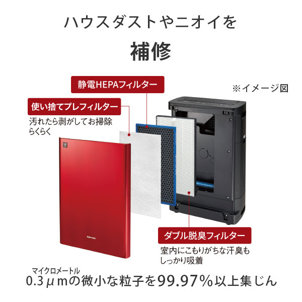 空気清浄機AD-AD02-R | 衛生対策商品 | アデランスマイリー