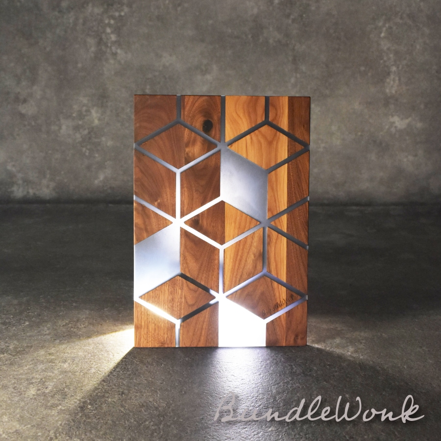 IGT天板 1ユニット（ワンユニット） ウォールナット＆レジン キューブ