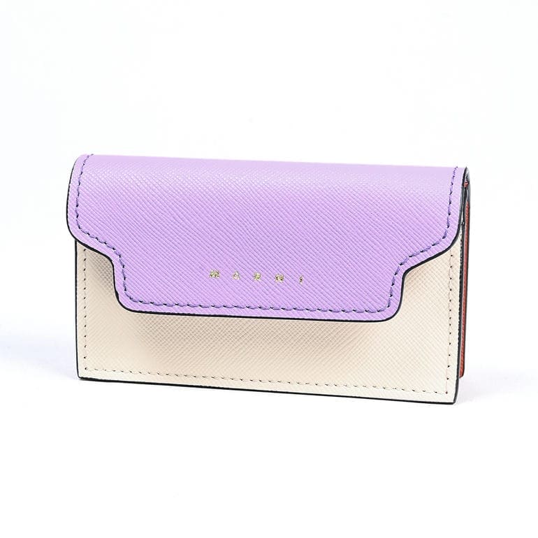 マルニ MARNI カードケース 名刺入れ サフィアーノレザー タルク