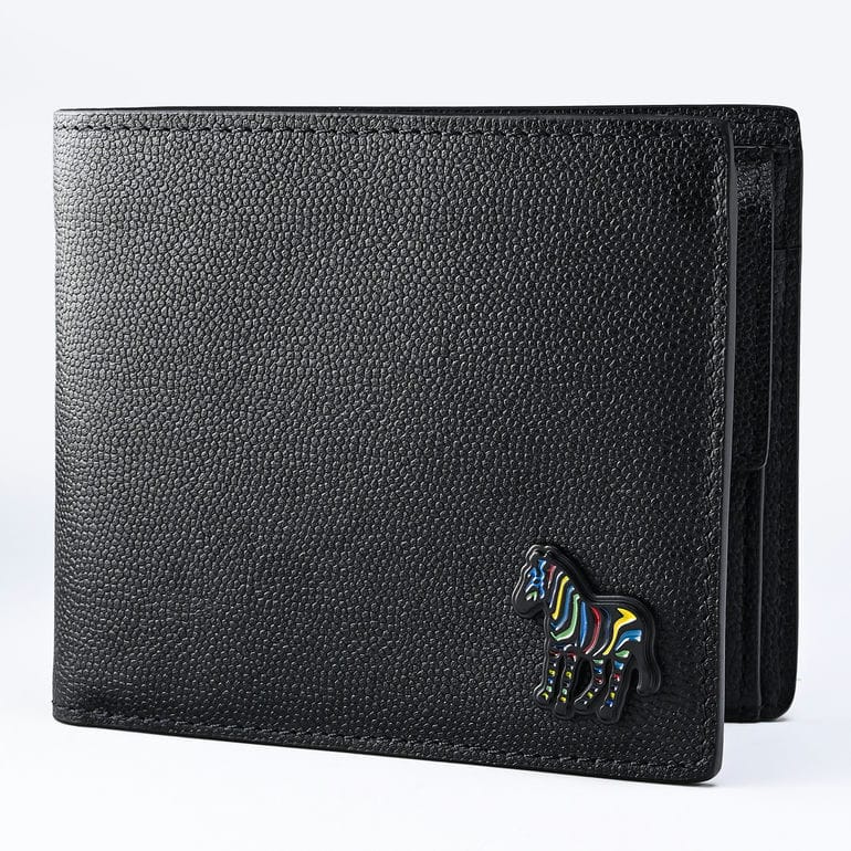 ポールスミス Paul Smith 二つ折り財布 小銭入れ付 PS ゼブラ メンズ