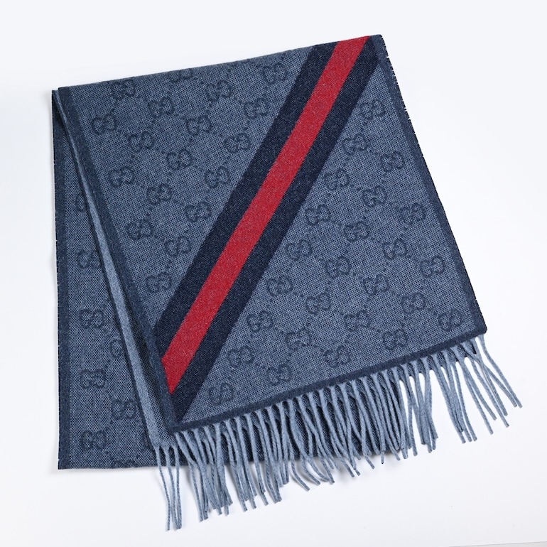 グッチ GUCCI マフラー メンズ レディース 男女兼用 GG柄 ウェビング