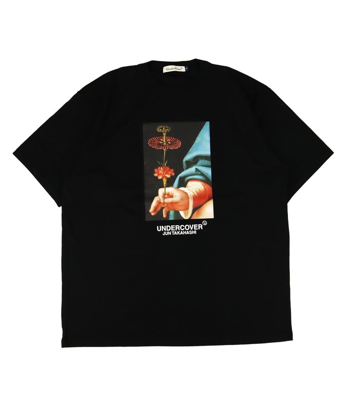 24AW】 UNDERCOVER アンダーカバー TEE Flower ブラック UC2D3803 の