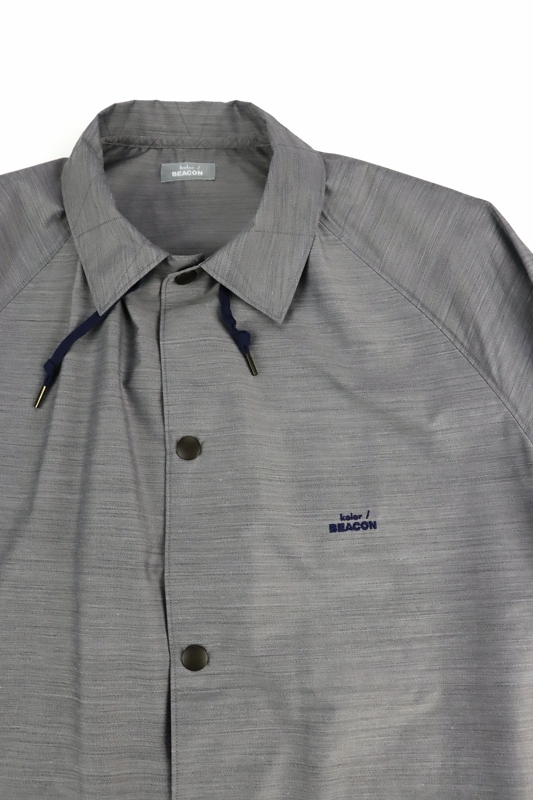 24SS】kolor BEACON カラービーコン T/N/Wタフタブルゾン ライトグレー