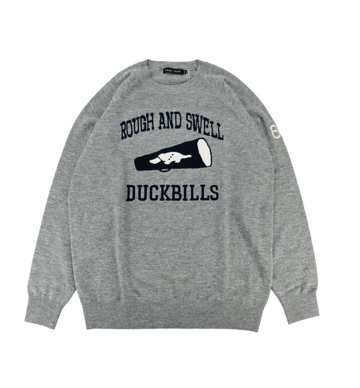 rough&swell ラフアンドスウェル CHEER HORN SWEATER ニット グレー