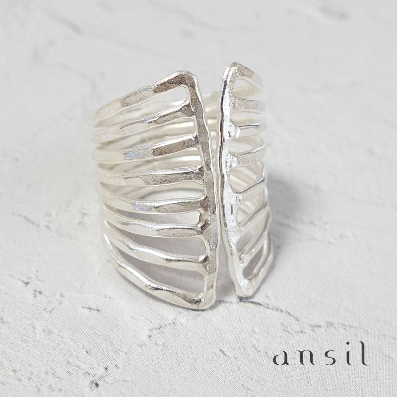 カレンシルバーリング 指輪 レディース バタフライ ワイド 13号 17号