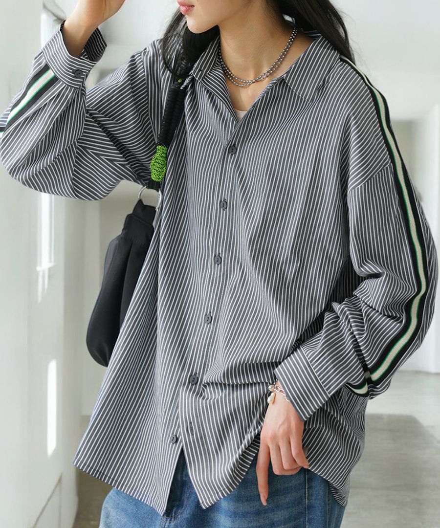 ストライプシャツ シャツ レディース トップス 長袖 送料無料・再入荷