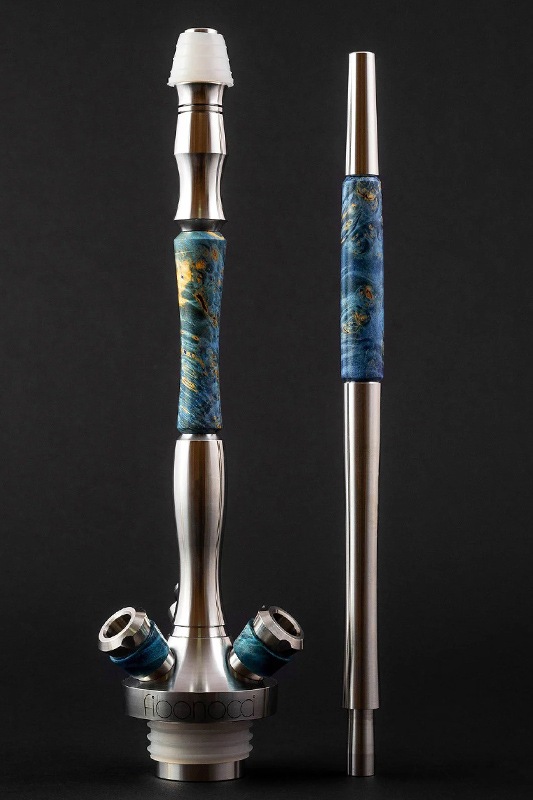 Fibonacci - Stabilized wood Blue | シーシャ台（パイプ）を探す