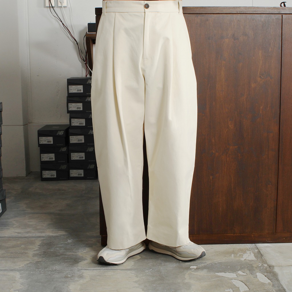 STUDIO NICHOLSON スタジオニコルソン SORTE パンツ PEACHED COTTON