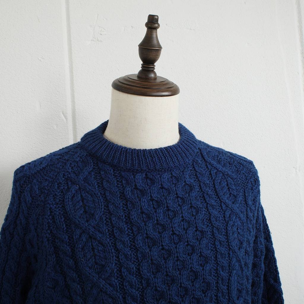 PEREGRINE ペレグリン ケーブルニット ウール クルーネック イギリス製