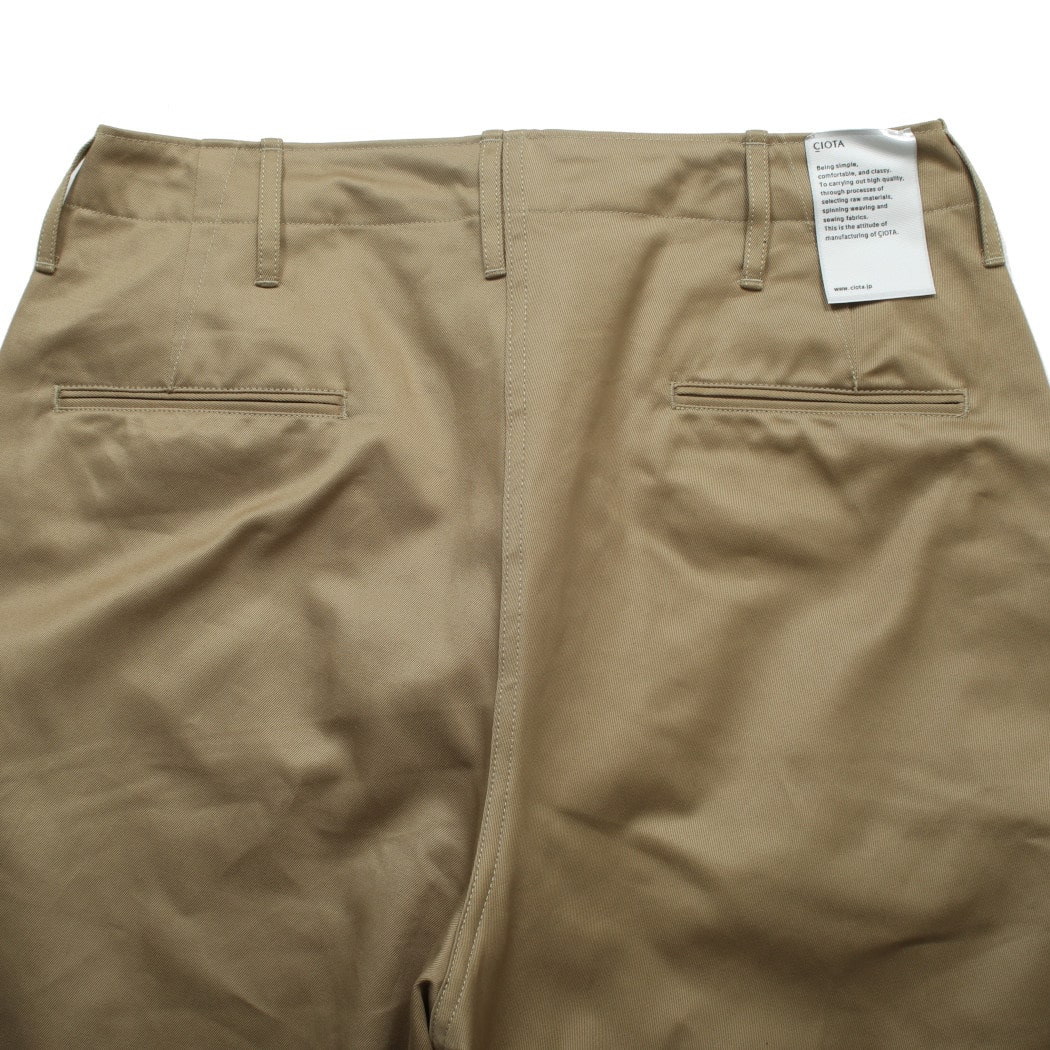 CIOTA シオタ スビンコットン ウェポンチノパンツ Weapon Chino Cloth