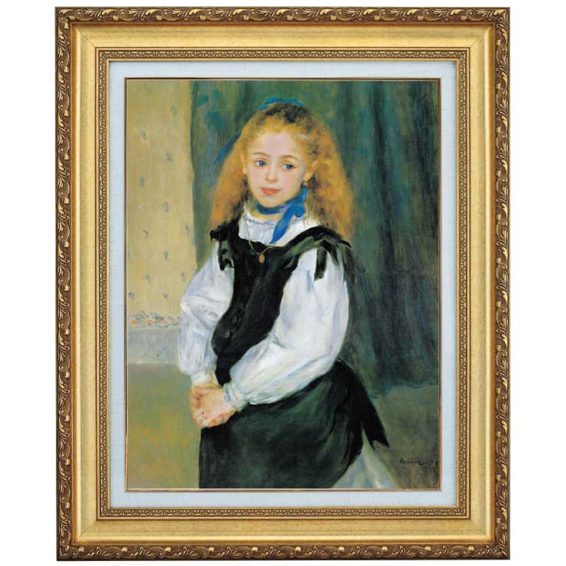 アニエールのセーヌ川の風景』 ルノワール 6号 立体複製名画 額装付