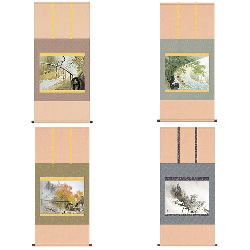 川合玉堂 四季山水 吹雪 高級額装【ポイント5％還元中】 | 額装・掛軸
