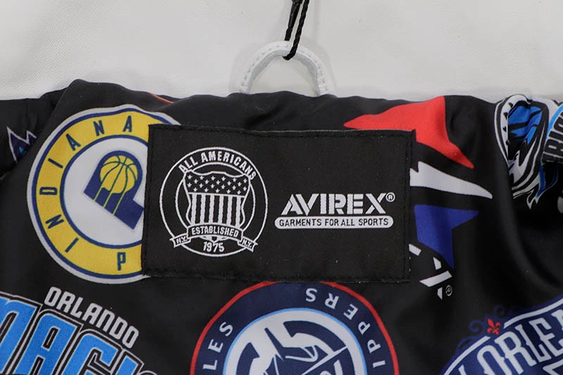 AVIREX NBA ALL TEAM LEATHER JACKET (030:WHITE) 783-5150014 | Brand