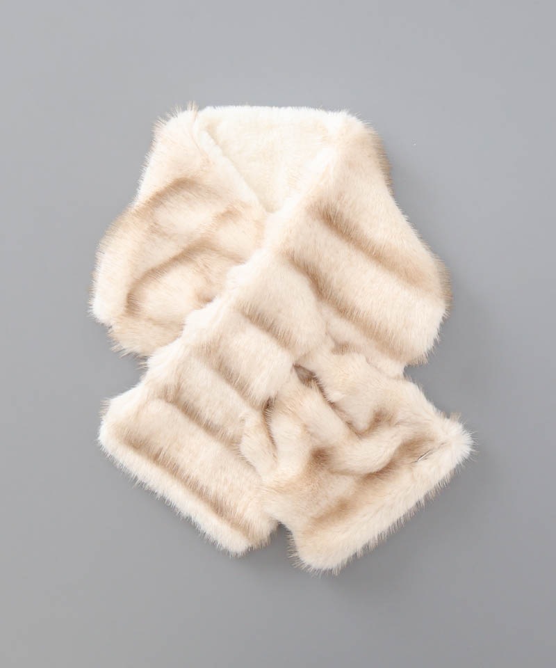 ANTEPRIMA（アンテプリマ）】エコファー差込みマフラー(WASH)ALL