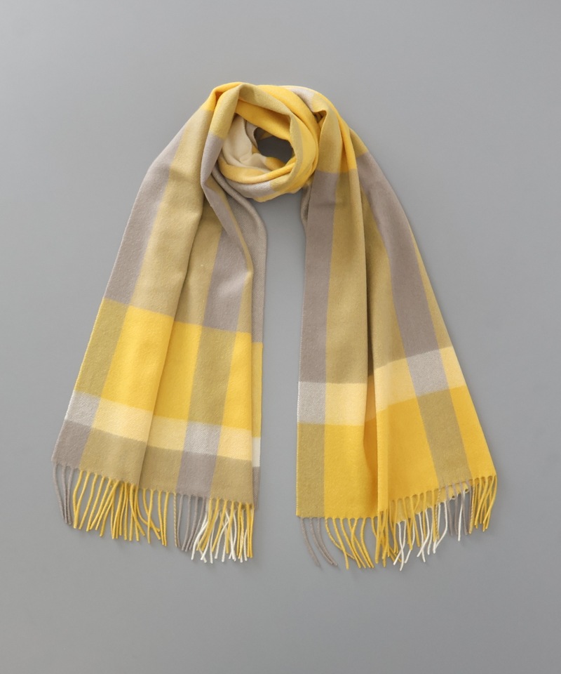 LANVIN en Bleu （ランバン オン ブルー）】カシミヤ100%チェック