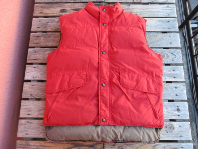 USED 90年頃製 REI 【アールイーアイ】 ダウンベスト 赤 L jkz048