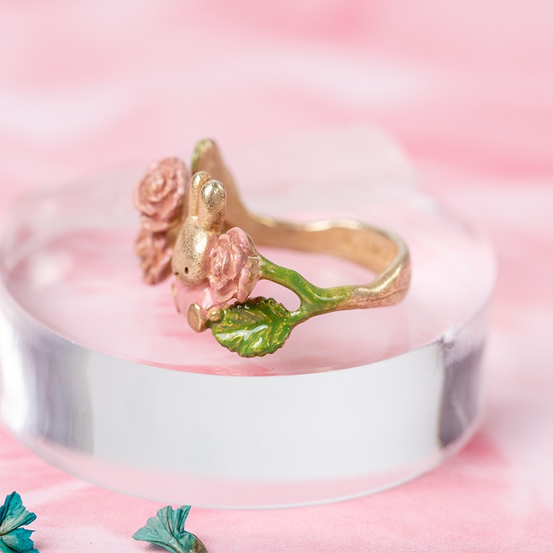 Flower Miffy パルナートポックコラボ フラワーリング バラ（ボックス