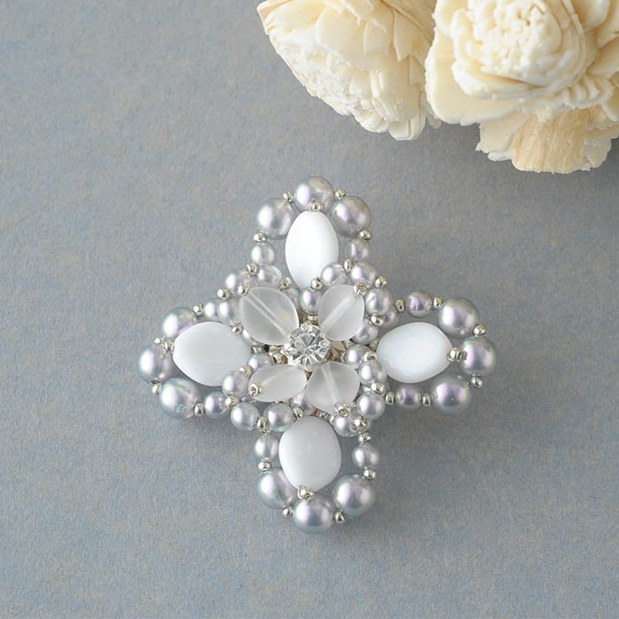 ビーズファクトリー フェアリーフラワーブローチ BFK-574 | アイテムで