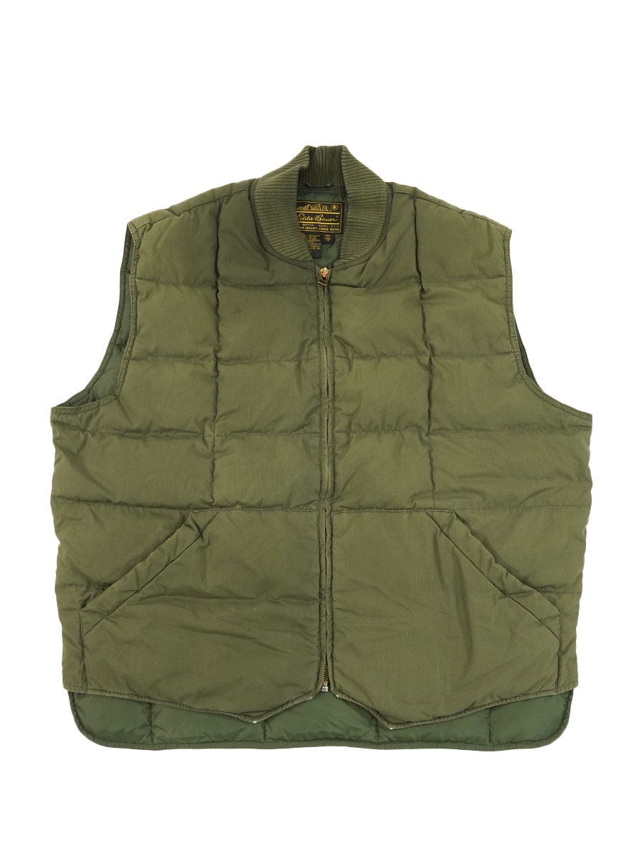 エディバウアー 黒タグ グースダウンベスト カーキ 表記(XL) | すべて