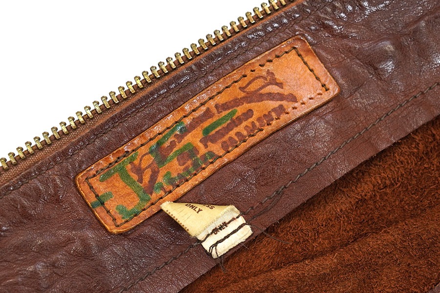 70's East West フルジップレザージャケット ブラウン 実寸(38位