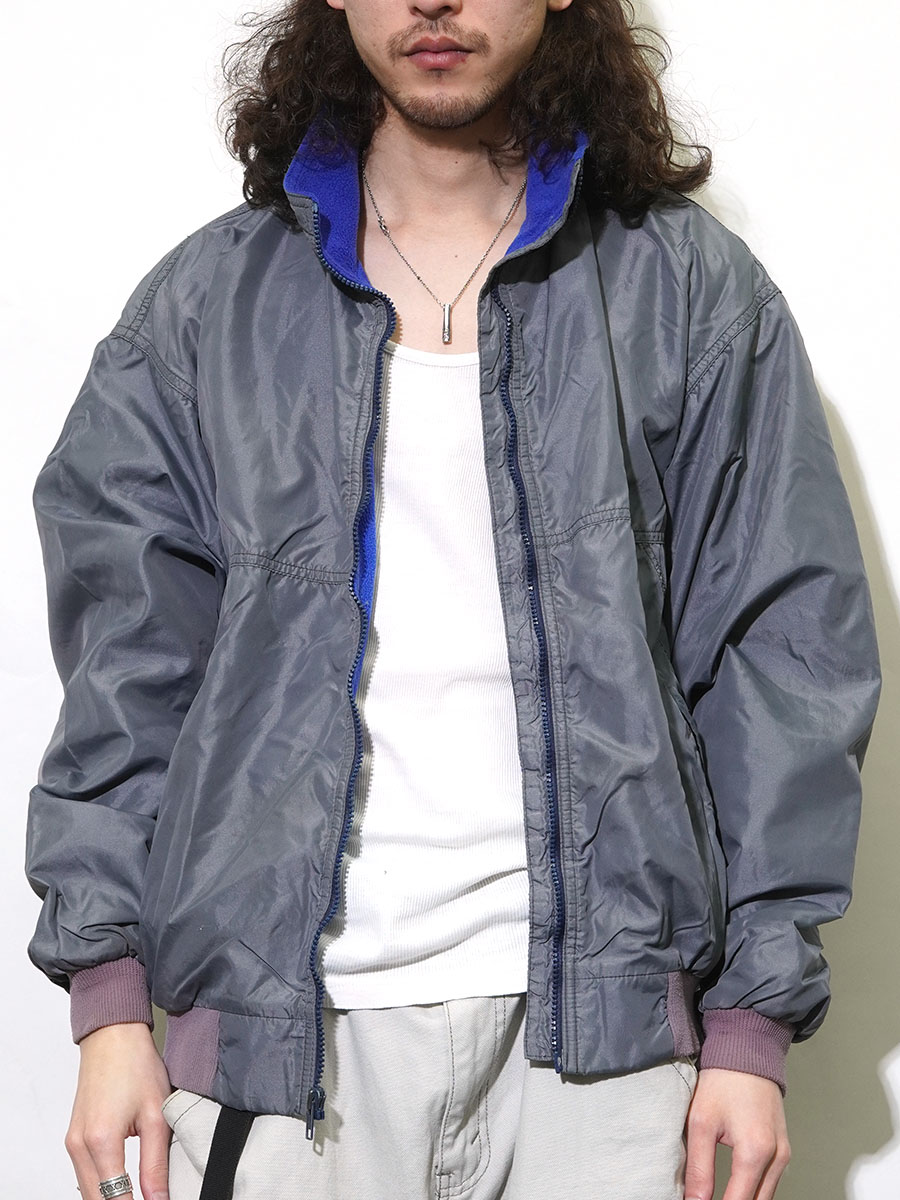 80's パタゴニア シェルドシンチラジャケット グレー 表記(L) USA製