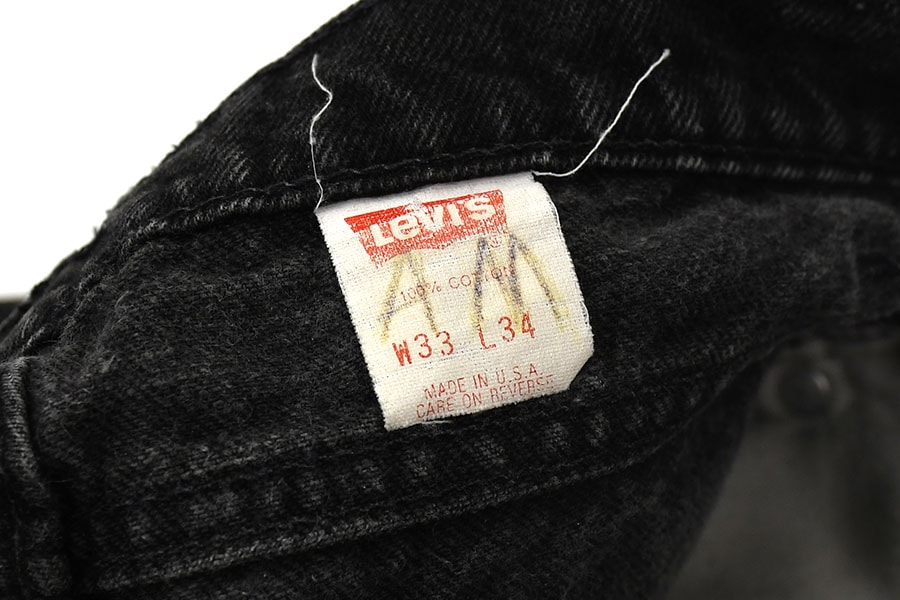 80's Levi's 517 ブラック デニムパンツ ヒゲ落ち 表記(33x34) USA製