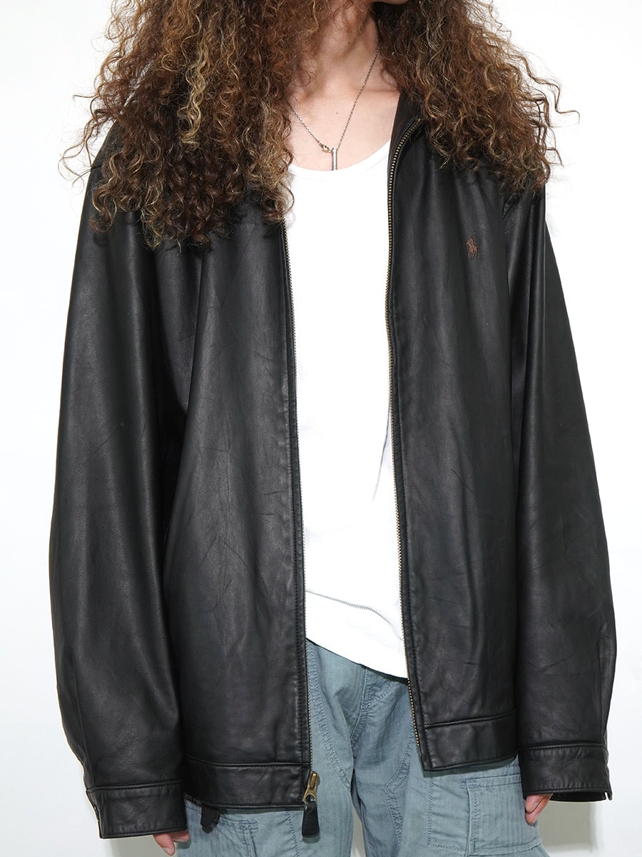 ラルフローレン レザースウィングトップ ブラック 表記(L) | NEW ITEM