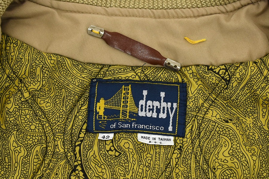 70's～ Derby of San Francisco ダービージャケット ベージュ 表記(42