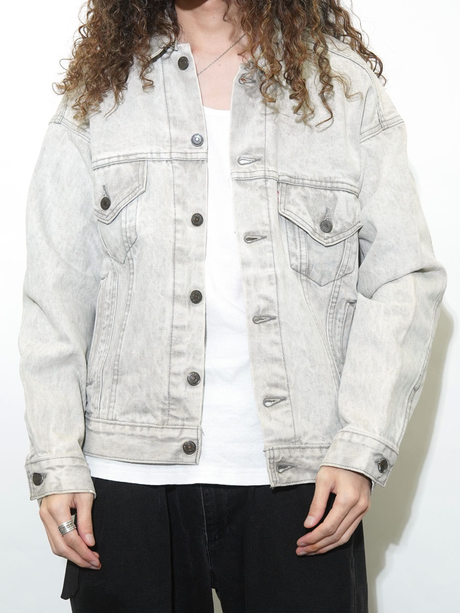 80's Levi's 70507-0261 アシッドブラック デニムジャケット 表記(L