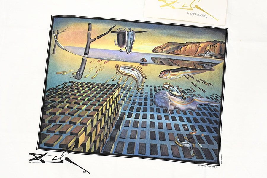 90's JERZEES サルバドール・ダリ ''記憶の固執'' アートプリントT