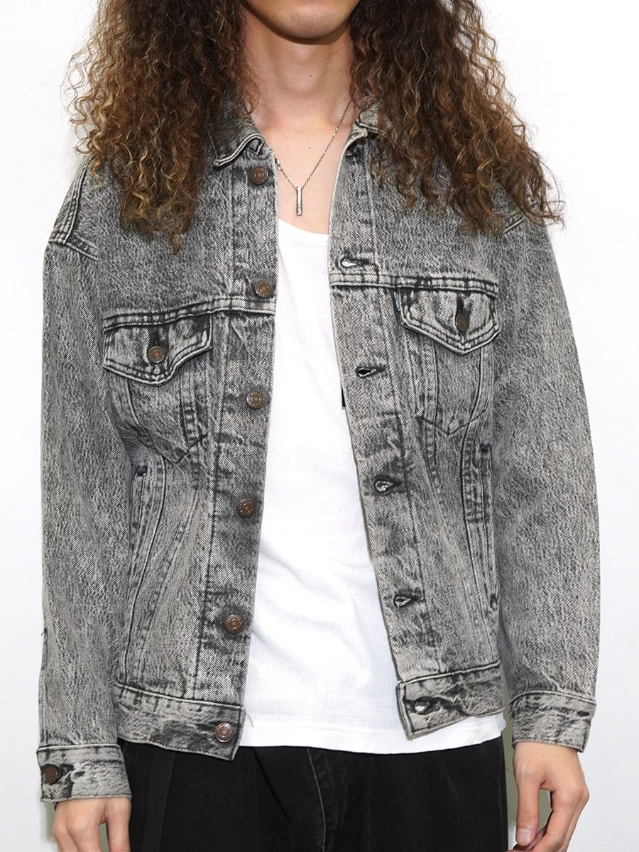 80's Levi's 70507 アシッドブラック デニムジャケット 表記(S) USA製