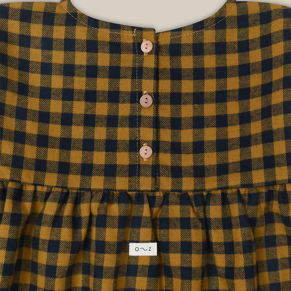 ワンピース キッズ ベビー オーガニックズー ギンガムチェック Organic