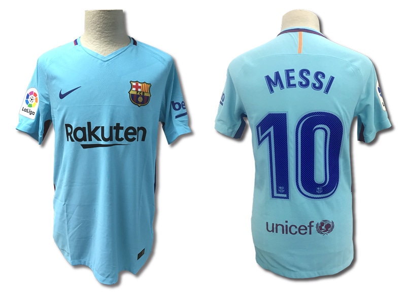 FCバルセロナ 2017-18 選手支給用アウェイユニフォーム #10 MESSI
