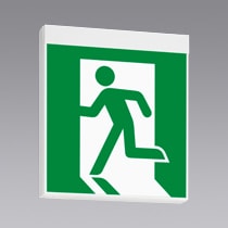 KST2962B1EL＋S1-2081W（×2） || 三菱ミライエ 「誘導灯本体＋表示板(2