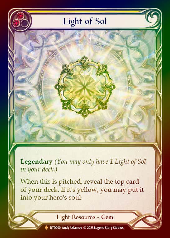 Rainbow Foil》[Light]Light of Sol [F]《DTD》 | Flesh and Blood