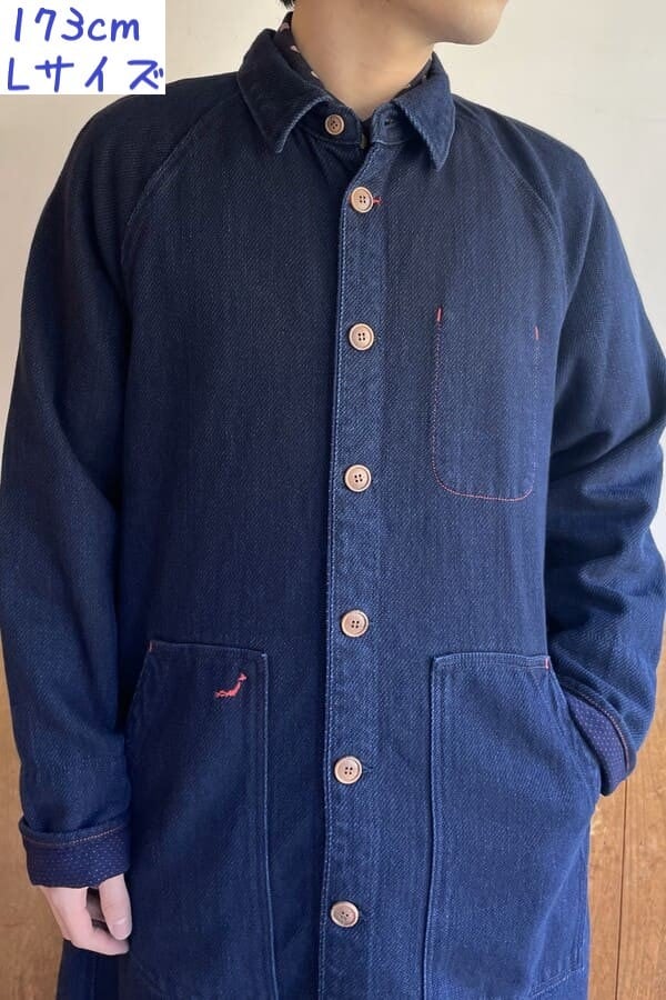 BlueTrick】 ロングショップコート 刺子 | ジャケット | BlueTrick