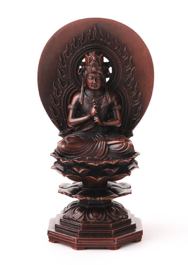 仏像】大日如来 - 総高14.3cm 銅製 高岡銅器 | 日本の手技,高岡銅器の