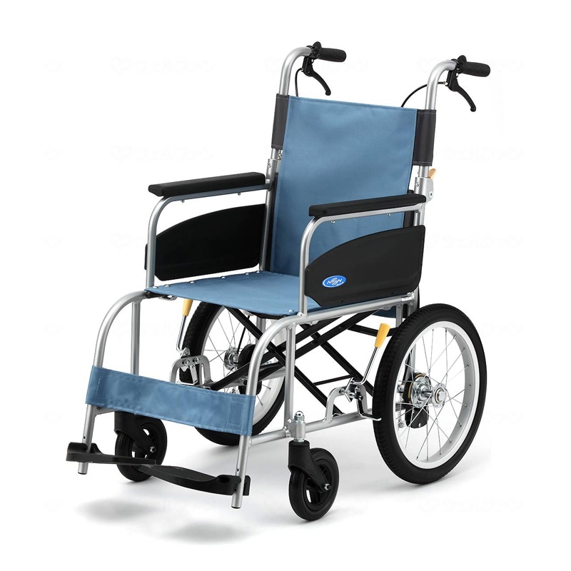 NEO-2β 介助用車椅子 背折れ式 介助ブレーキ付 ノーパンクタイヤ仕様