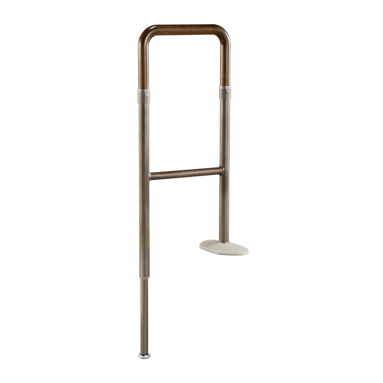 玄関用手すり 上がりかまち用手すり KM-300F ライトブラウン ｜ 手すり