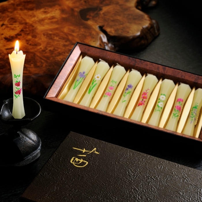 茜 進物 8本入 | 六角和型ローソク ： 茜 | 株式会社 鳥居ローソク本舗