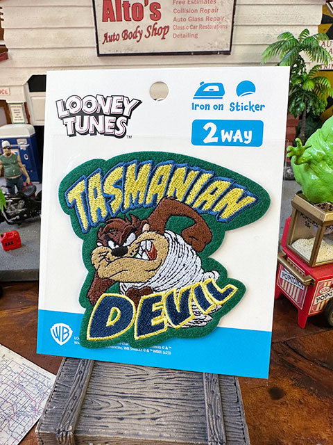 ルーニーテューンズ キャラクター 2WAY シールワッペン （タズマニアン