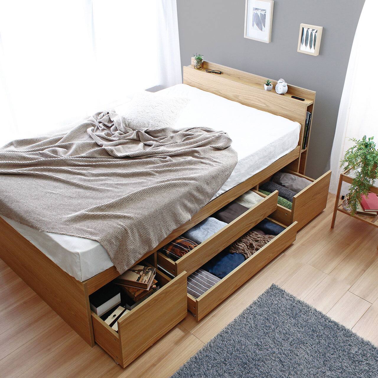 シングル】大容量収納 チェストベッド/オムニア【OMNIA】｜ベッド