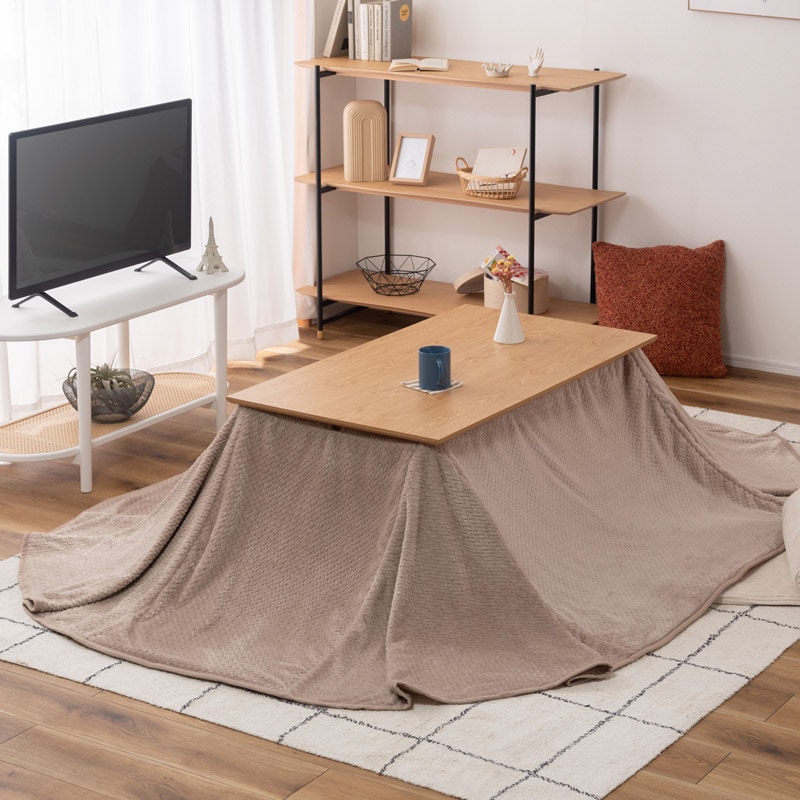 こたつテーブル 2WAY 高さ調整 長方形｜ベッド・マットレス