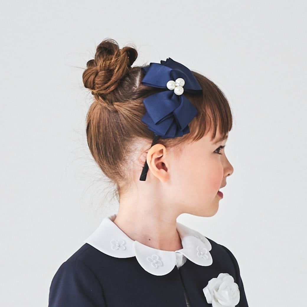 子供 女の子 髪飾り グログランリボンカチューシャ(8090-0004) CHOPIN