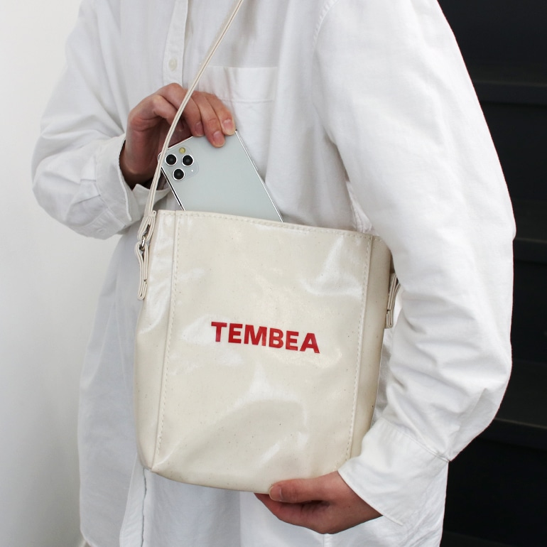 TEMBEA テンベア｜MINI SHOULDER CHECK BEIGE/BLUE 通販｜DUPON35