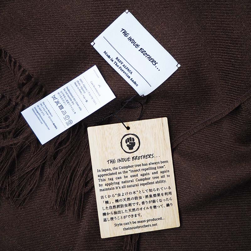 THE INOUE BROTHERS Non Brushed Large Stole ザイノウエブラザーズ