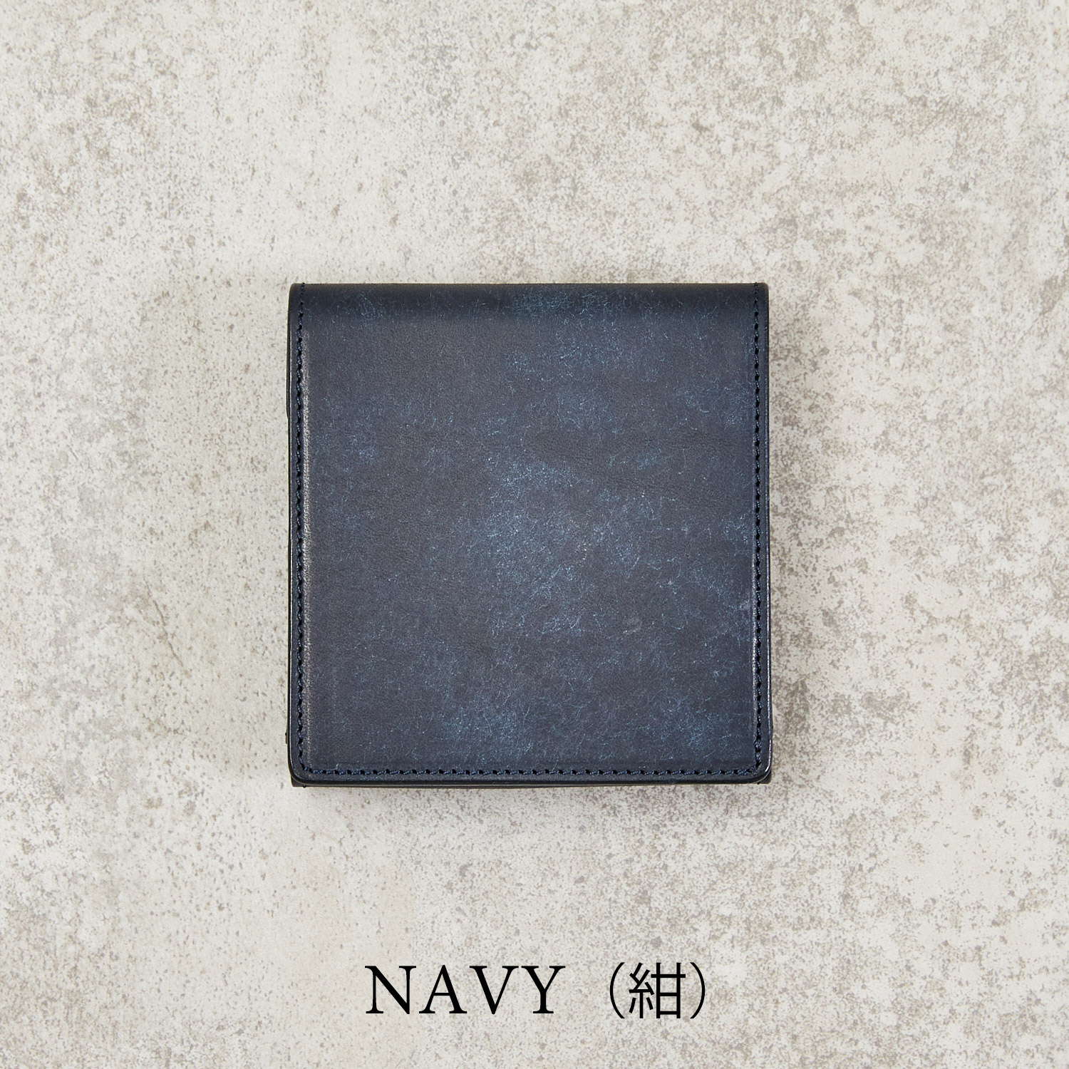 小さい二つ折り財布 プエブロレザー com-ono SLIM-005pb 薄型で扱い