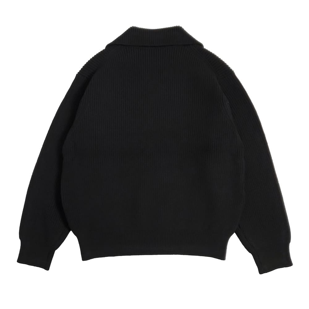 YOKE(ヨーク) WOOL 3/4 FRONT ZIP HIGHNECK RIB SWEATER - COLDBECK