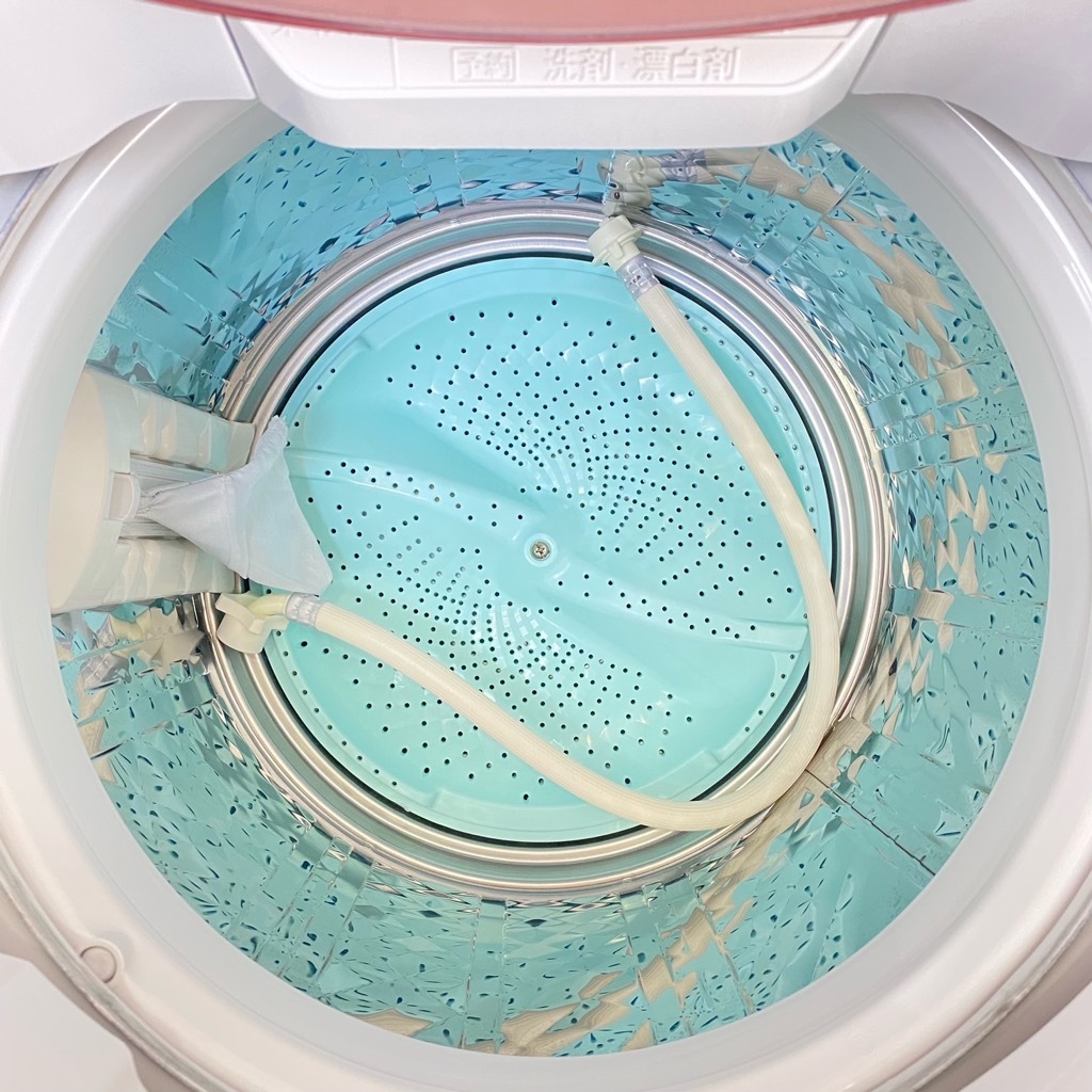 中古 洗濯機 送風乾燥 シャープ Ag+イオン 8.0kg ES-GV80R-P 2015年